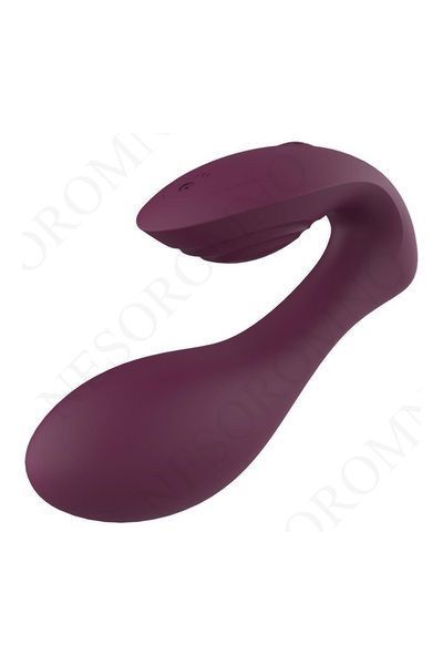 Вібратор подвійний стимуляцією з пультом керування Dream Toys Essentials Ultra Dual Vibe, фіолетовий DT22096 фото