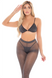 Комплект: топ, лосини та стрінги Pink Lipstick Tall Order 3-Piece Legging Set з люрексом 7223088BLKOS фото 1