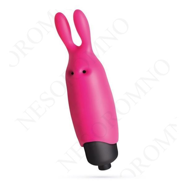 Кишеньковий вібратор зайчик Crushios O-Pet рожевий CR10365 фото