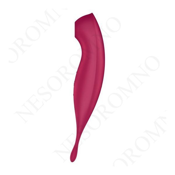 Вібратор із хвильовою стимуляцією Satisfyer Twirling Pro+ з додатком, червоний ST4043906 фото