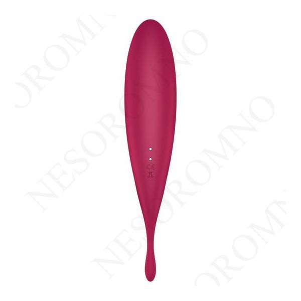 Вібратор із хвильовою стимуляцією Satisfyer Twirling Pro+ з додатком, червоний ST4043906 фото