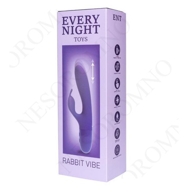 Вібратор-кролик Every Night Toys для точки G, фіолетовий OD-8422RV фото