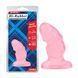 Рифлена анальна пробка Chisa Hi-Rubber Raging Mini Plug, рожева  CH30706 фото 1