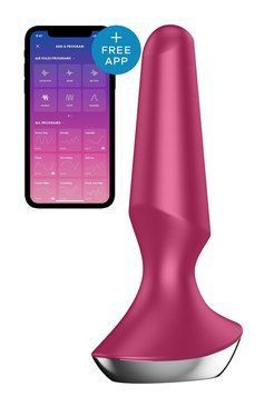 Анальна пробка з функцією керування зі смартфона Satisfyer Vibrator ilicious 2, бордовий  T360161 фото