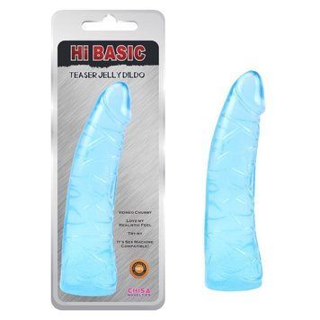Реалістичний фалоімітатор Chisa Teaser Jelly Dildo, блакитний, 18,6 &times; 4 см 03830 /CN-133003830 фото