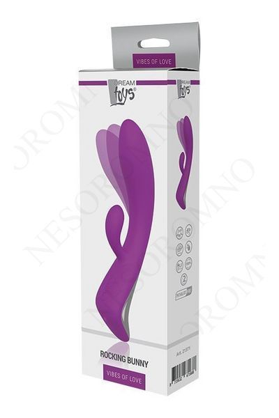 Подвійний вібратор Dream Toys VIBES OF LOVE ROCKING BUNNY PURPLE DT21371 фото