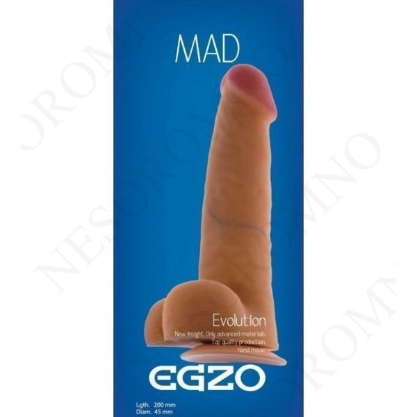 Фалоімітатор реалістичний із мошонкою EGZO MAD Ciberskin Impassioned Lover на присосці 461098 фото