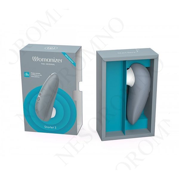 Вакуумний кліторальний стимулятор Womanizer Starlet 3 Gray W44087 фото