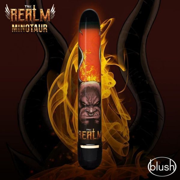 Вібратор Дамський пальчик Blush The Realm Minotaur чорно-помаранчевий 331568/14208 фото