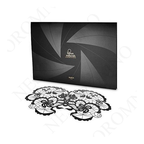 Вінілова маска Anna від Bijoux Indiscrets, чорна B0191 фото