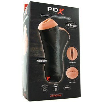 Мастурбатор подвійний Pipedream PDX Extreme з вібрацією DT44923 фото