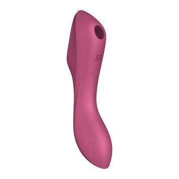 Подвійний вібратор із вакуумною стимуляцією Satisfyer Curvy Trinity 3, рожевий T360360 фото