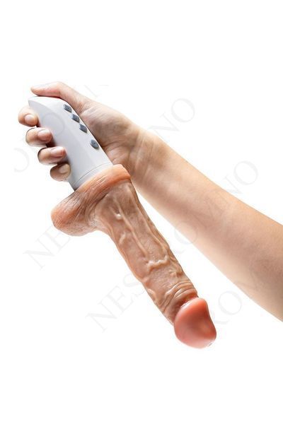 Вібратор на підставці Blush Dr. Skin Dr. Hammer з фрикціями та функцією нагрівання, з пультом BL332040 фото