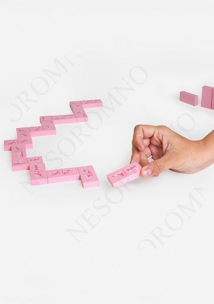 Ігра для пар Secret Play Kinky Domino, 28 доміно, рожева SP44340 фото