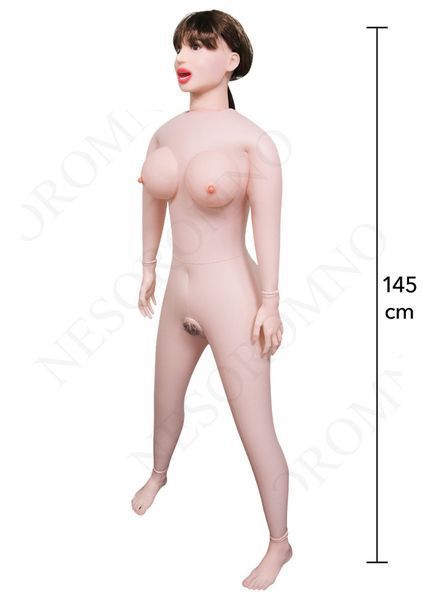 Секс-лялька Hidden Desire Foxy Roxy Fuck Dolls з вагіною, ротом і анусом, бежева, 145 см HD21120 фото