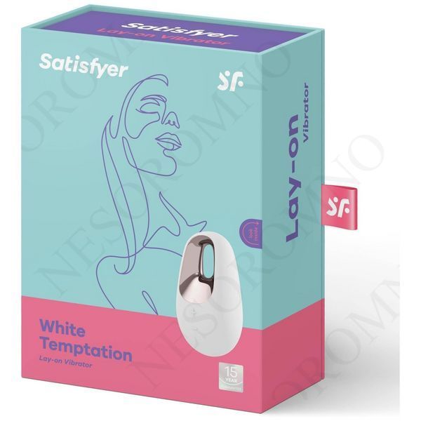 Кліторальний накладний вібратор Satisfyer Layons Temptation білий ST28627 фото