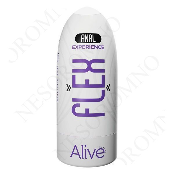 Мастурбатор-анус в колбі Alive Flex Anal M бежевий, 16 х 6.5 см AL30731 фото