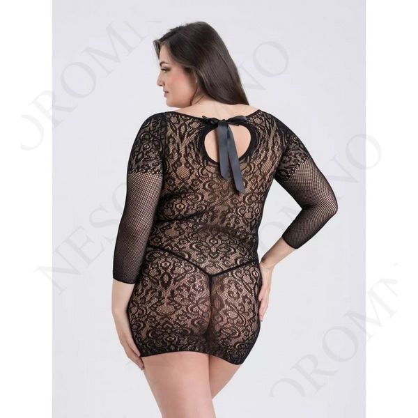 Сексуальна мереживна сукня Fifty Shades of Grey Captivate Plus Size Black FS84287 фото
