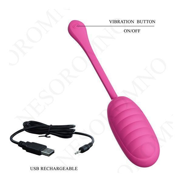 Віброяйце з керуванням з застосунку PRETTY LOVE Catalina рожеве, 19.7 х 3.5 см BI-014654HP фото