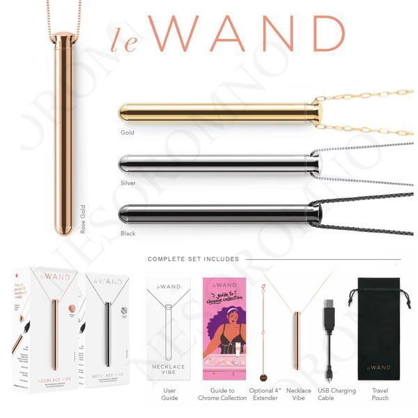 Віброкуля на ланцюжку Le Wand NECKLACE VIBE, металевий, золотий 64539 /LW-047 GD фото