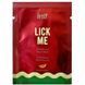 Саше Їстівний лубрикант з ефектом тепла INTT Lick Me Watermelon зі смаком кавуна, 2 мл 16332 /САШЕТ фото 1