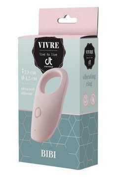 Кільце ерекційне з вібрацією Dream Toys Vivre Cockring Bibi рожеве DT21956 фото
