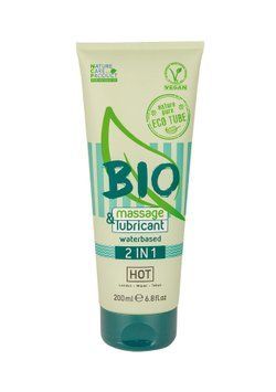 Лубрикант і масажний гель 2 в 1 Hot Bio Line, 200 мл HOT44180 фото