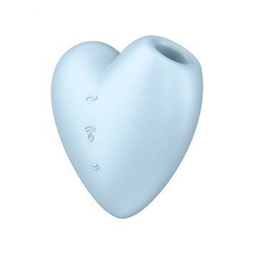 Клиторальный вакуумный вибратор в виде СЕРДЦА Satisfyer Cutie Heart голубой EX20903 фото