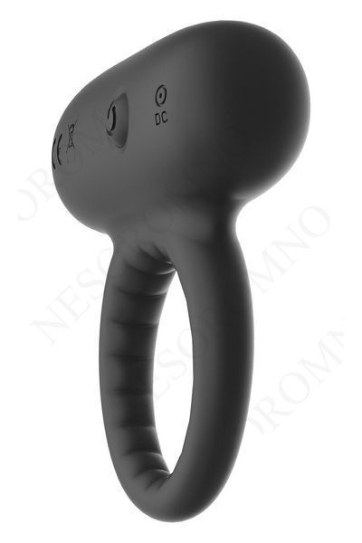 Ерекційне кільце для пеніса з вібрацією Dream Toys RAMROD чорне DT22088 фото