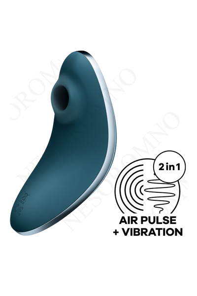 Вакуумний кліторальний стимулятор Satisfyer Vulva Lover 1 із вібрацією, синій T360432 фото