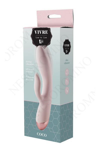 Вібратор кролик Dream Toys VIVRE DUO VIBE COCO DT21957 фото