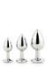 Набір анальних пробок Dream Toys GLEAMING LOVE SILVER PLUG SET DT21788 фото 3