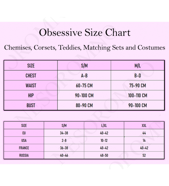 Боді Obsessive B123 L/XL 411434 фото