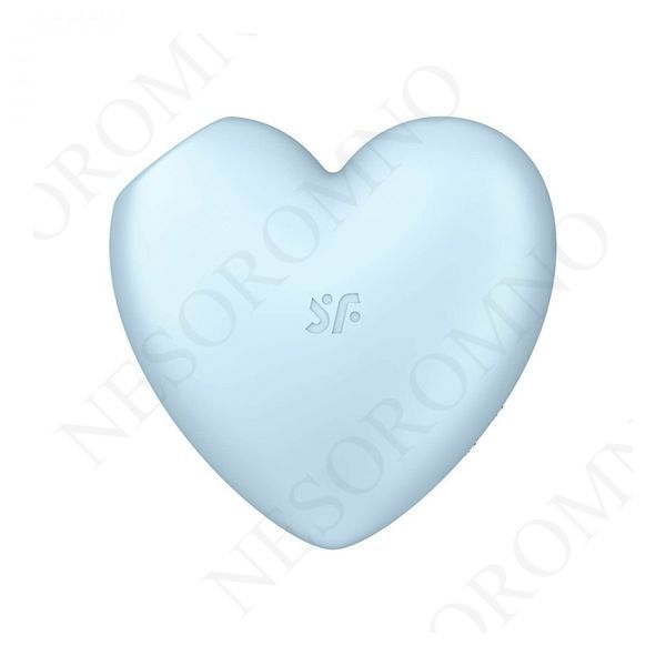 Клиторальный вакуумный вибратор в виде СЕРДЦА Satisfyer Cutie Heart голубой EX20903 фото