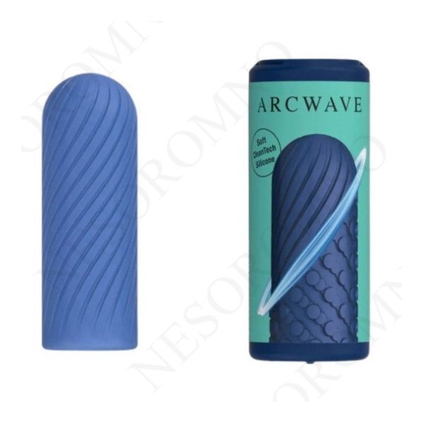Мастурбатор-міні двосторонній синій Arcwave Ghost On Counter з чохлом для зберігання W44115 фото