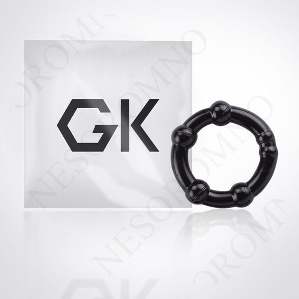 Набір ерекційних кілець з намистинами Get Lock Cock Rings, чорні, 10 шт. 11136/CN-100311136 фото