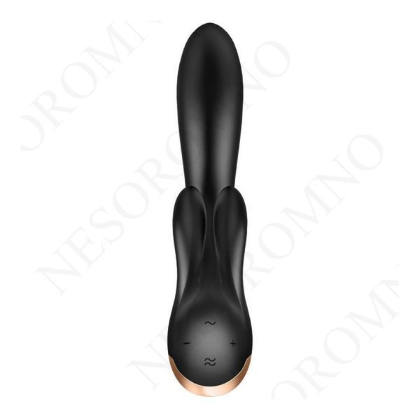 Смарт вібратор кролик Satisfyer Double Flex Connect App Black T360385 фото