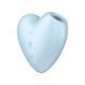 Клиторальный вакуумный вибратор в виде СЕРДЦА Satisfyer Cutie Heart голубой EX20903 фото 1