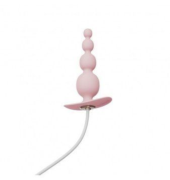 Анальний плаг із вібрацією Qingnan No.8 Mini Vibrating Anal Beads PINK Q98019 фото