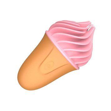 Кліторальний вібратор "Морозиво" Sweet Treat Satisfyer Pink USB - Смарт іграшки X0000481 фото