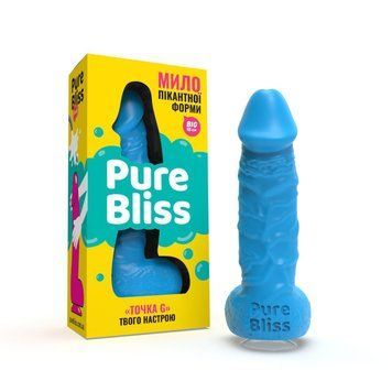 Мило член на присосці Pure Bliss BIG блакитне, 18 см PB207488 фото