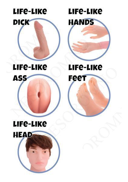 Секс-лялька Hidden Desire Fuck Dolls з фалоімітатором і анусом, з пультом, бежева, 145 см HD21123 фото