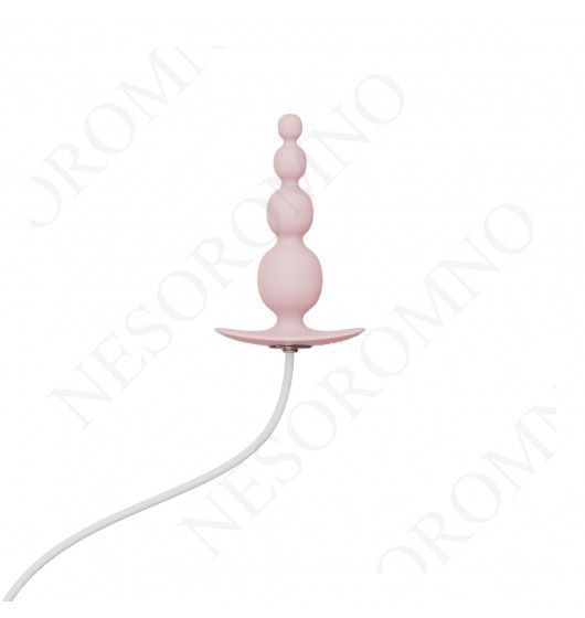 Анальний плаг із вібрацією Qingnan No.8 Mini Vibrating Anal Beads PINK Q98019 фото
