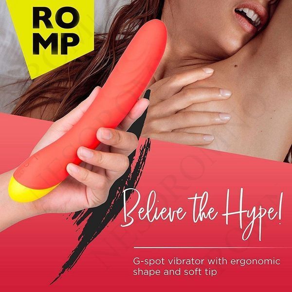 Класичний вібратор із рельєфом Romp Hype червоний W44032 фото