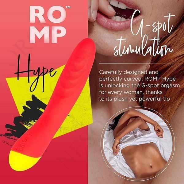 Класичний вібратор із рельєфом Romp Hype червоний W44032 фото