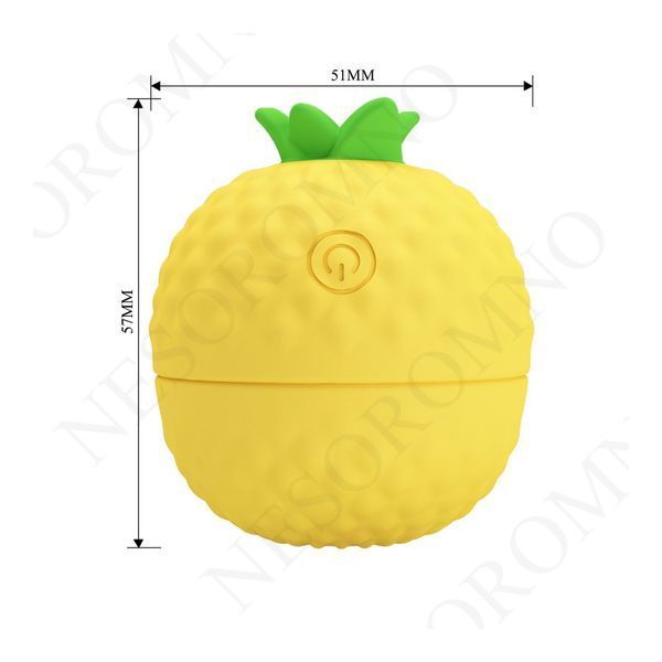 Кліторальний пульсатор PRETTY LOVE Pineapple Secret жовтий, 5,7 х 5,1 см BI-300064 фото