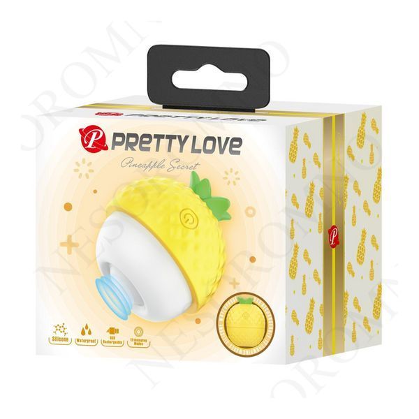 Кліторальний пульсатор PRETTY LOVE Pineapple Secret жовтий, 5,7 х 5,1 см BI-300064 фото