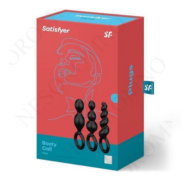Набір анальних ланцюжків Satisfyer Booty Call set of 3 чорний  T360999 фото
