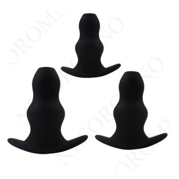 Набір анальних тунелів Chisa Black Mont Rippled Anal Juicer Kit, чорний 42135 / CN-541442135 фото
