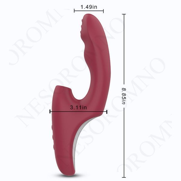 Подвійний вібратор Wibrator-Silicone Vibrator USB 7+7+7 функцій 63-00062 фото